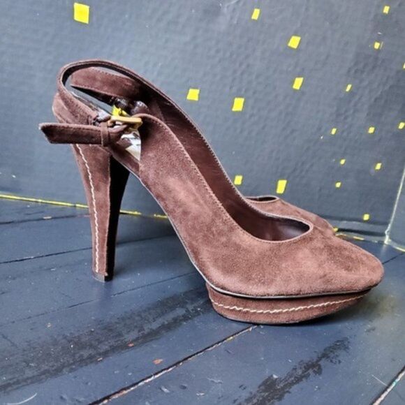 Bcbgeneration Brown Suede Heels - Picture 5 of 8